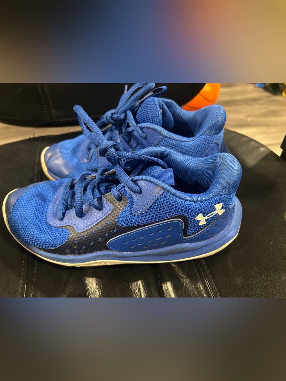 Under Armour Kids Royal Blue Lace-Up Athletic Sneakers